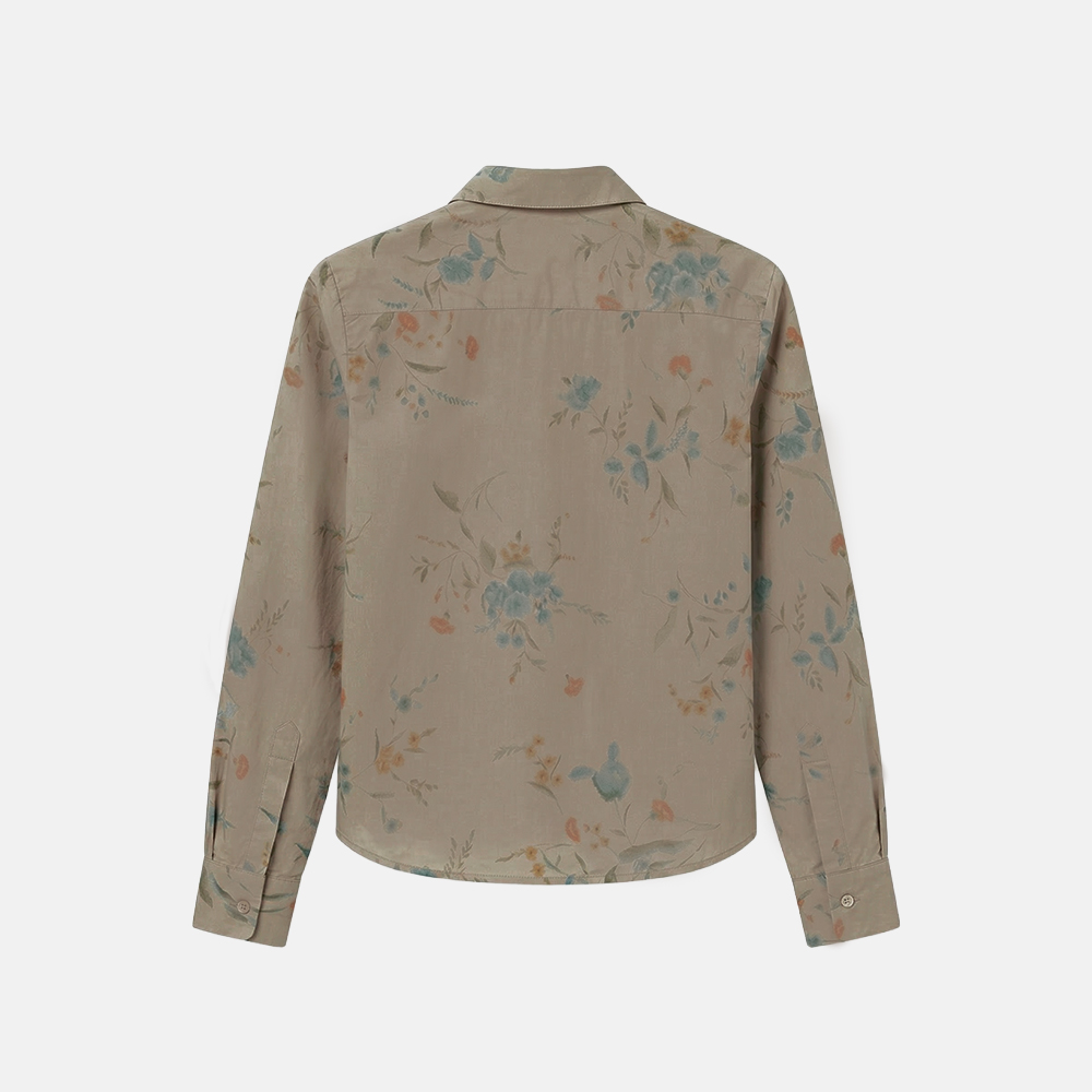 Super Flea Market+Aspesi+khaki blouse with flower print+SUPER friend+2.jpg